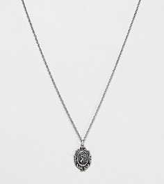 Серебристое ожерелье с изображением Св.Христофора на подвеске Reclaimed Vintage inspired эксклюзивно для ASOS - Серебряный