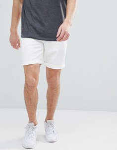 Белые облегающие джинсовые шорты ASOS DESIGN - Белый