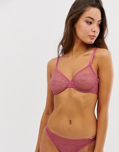 Кружевной бюстгальтер на косточках Gossard Glossies - Розовый