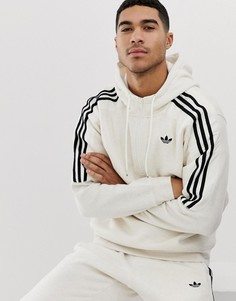 Худи оранжевого цвета с 3 полосками и логотипом-трилистником adidas Originals fh6885 - Бежевый