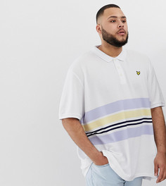 Белое поло в стиле колор блок Lyle & Scott - Белый