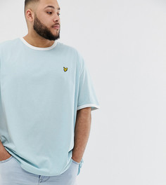 Голубая футболка с окантовкой Lyle & Scott - Синий