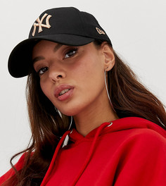 Черная кепка с золотистой надписью NY New Era 9Forty - Черный