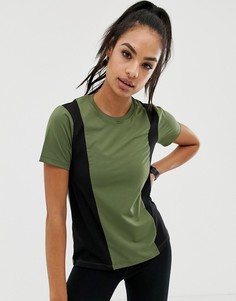 Футболка со вставками ASOS 4505 - Розовый