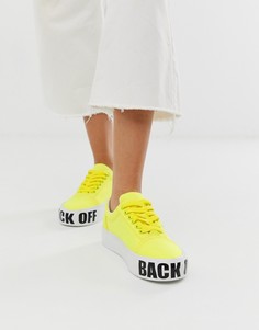 Кроссовки со шнуровкой Kendall + Kylie - Желтый