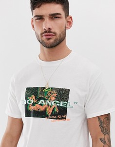 Белая oversize-футболка с принтом No angel boohooMAN - Белый