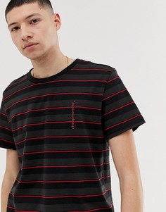 Футболка с красными полосками Cheap Monday - Красный