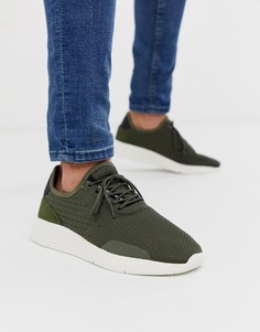 Кроссовки цвета хаки для бега Pull&Bear - Зеленый