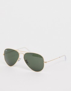 Солнцезащитные очки-авиаторы Ray-Ban 0RB3025 - Золотой