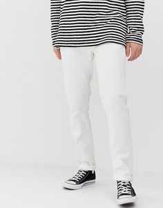 Белые узкие джинсы Nudie Jeans Co Lean Dean - Белый