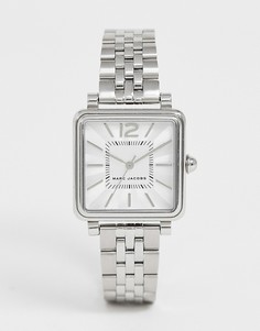 Серебристые женские часы с квадратным циферблатом Marc Jacobs MJ3461 - Серебряный