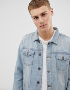 Синяя джинсовая куртка узкого кроя Brave Soul - Синий