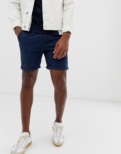 Темно-синие шорты чиносы Bellfield - Темно-синий