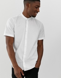 Рубашка с короткими рукавами и воротником на пуговице Only & Sons - Белый