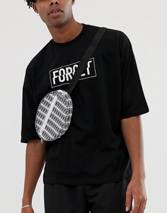 Белая сумка-кошелек на пояс с принтом Forget ASOS DESIGN co-ord - Белый