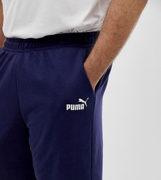 Темно-синие шорты с логотипом Puma Plus Essentials - Темно-синий