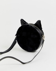 Сумка с отделкой в стиле кошки Monki - Черный