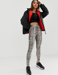 Леггинсы со змеиным принтом ASOS DESIGN - Мульти