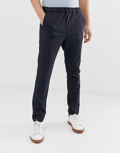 Строгие премиум-брюки в клетку со шнурком Jack & Jones - Серый