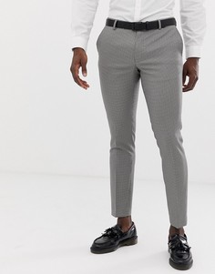 Брюки скинни в клетку Burton Menswear - Черный