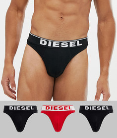 Набор из 3 стрингов с логотипом Diesel - Мульти
