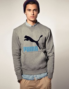Свитшот с круглым вырезом Puma Heroes - Серый