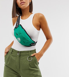 Зеленая сумка-кошелек на пояс с логотипом на ремешке Kappa Authentic Anais - Зеленый