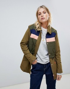 Уплотненная куртка в стиле милитари Maison Scotch - Зеленый