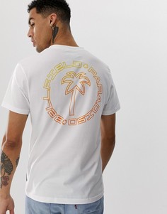Белая футболка с принтом пальмы Bellfield Рaradiso - Белый