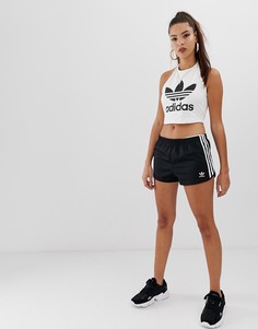 Черные шорты с тремя полосками adidas Originals adicolor - Черный