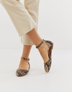 Балетки ASOS DESIGN Linton - Бежевый