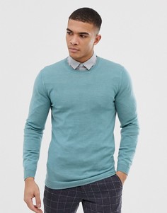 Зеленый джемпер из мериносовой шерсти ASOS DESIGN - Зеленый