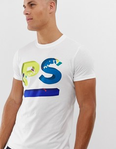 Белая узкая футболка с логотипом PS Paul Smith - Белый