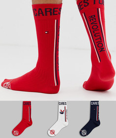 Набор из 3 пар носков в подарочной упаковке Tommy Hilfiger Tommy Cares - Мульти