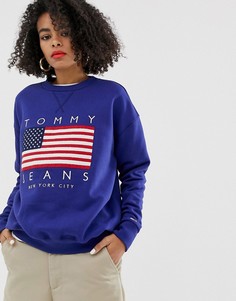 Свитшот с логотипом Tommy Jeans - Синий