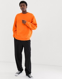 Свободный ярко-оранжевый свитшот ASOS DESIGN - Оранжевый