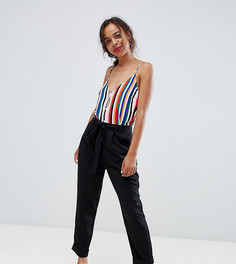 Брюки-галифе с поясом оби ASOS DESIGN Petite - Черный