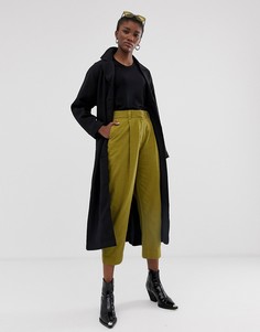 Строгие брюки оливкового цвета Weekday - Зеленый