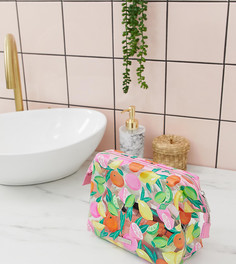 Косметичка с фруктовым принтом Skinnydip Citrus Bliss - Мульти