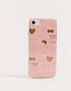 Чехол для iPhone 6/6s/7/8 Typo bodies - Мульти