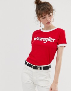 Футболка с логотипом Wrangler - Красный