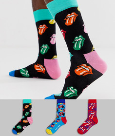 Подарочный набор из 3 пар носков Happy Socks x The Rolling Stones - Мульти