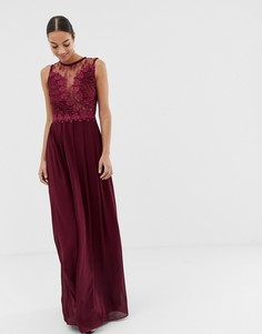 Платье макси с высоким воротом AX Paris - Розовый