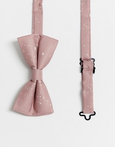 Розовый сатиновый галстук-бабочка Religion wedding - Розовый