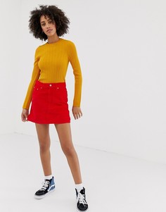 Красная вельветовая мини-юбка Levis - Красный Levis®