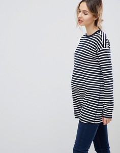 Oversize-лонгслив в полоску ASOS DESIGN Maternity - Мульти