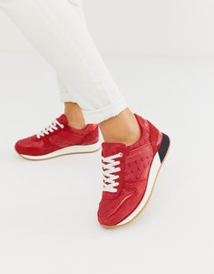 Кожаные кроссовки Tommy Hilfiger - Красный