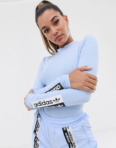 Фиолетово-голубое боди adidas Originals x Kylie Jenner - Синий