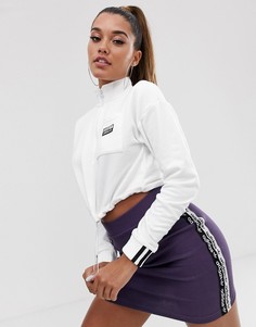 Белый укороченный свитшот adidas Originals x Kylie Jenner - Белый