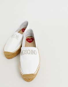 Эспадрильи с заклепками Love Moschino - Белый